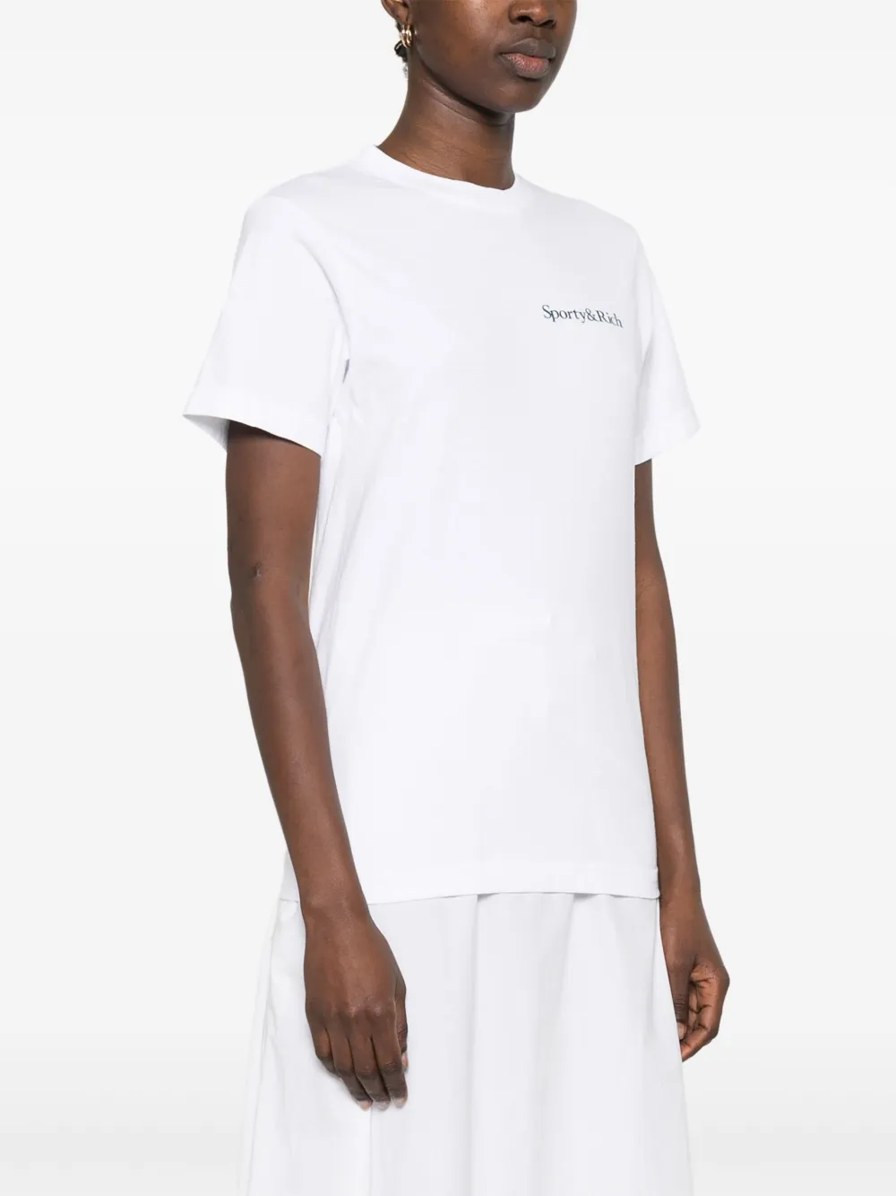 Sporty & Rich Drink More Water T-shirt Wit