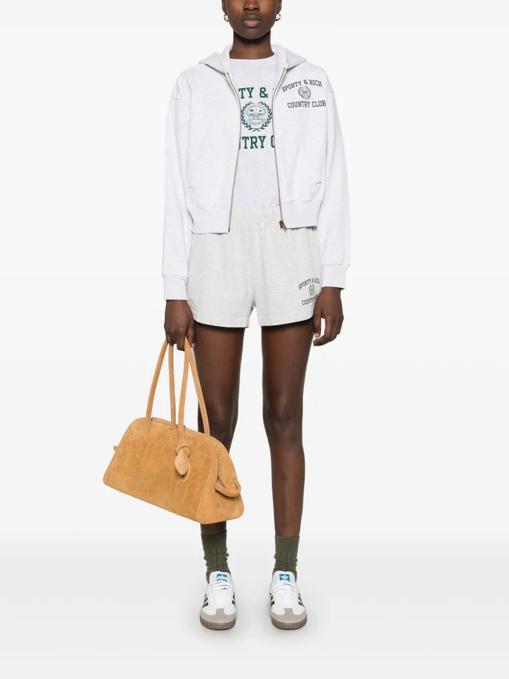 Sporty & Rich Varsity Crest shorts | Short Shorts | Image 2