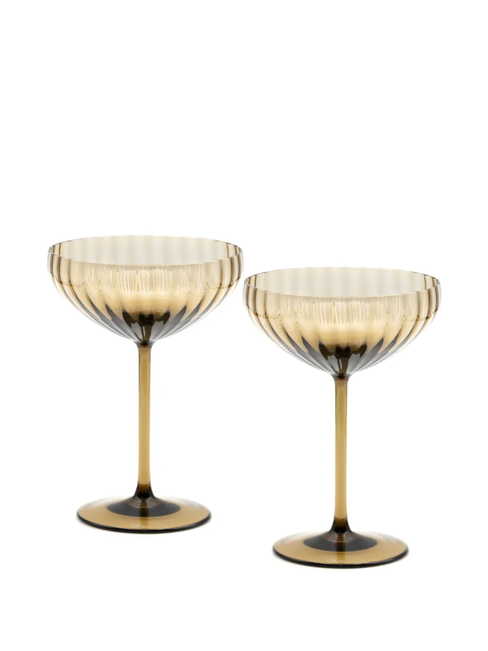Venini champagne glass (set of two) | Brown | Image 1