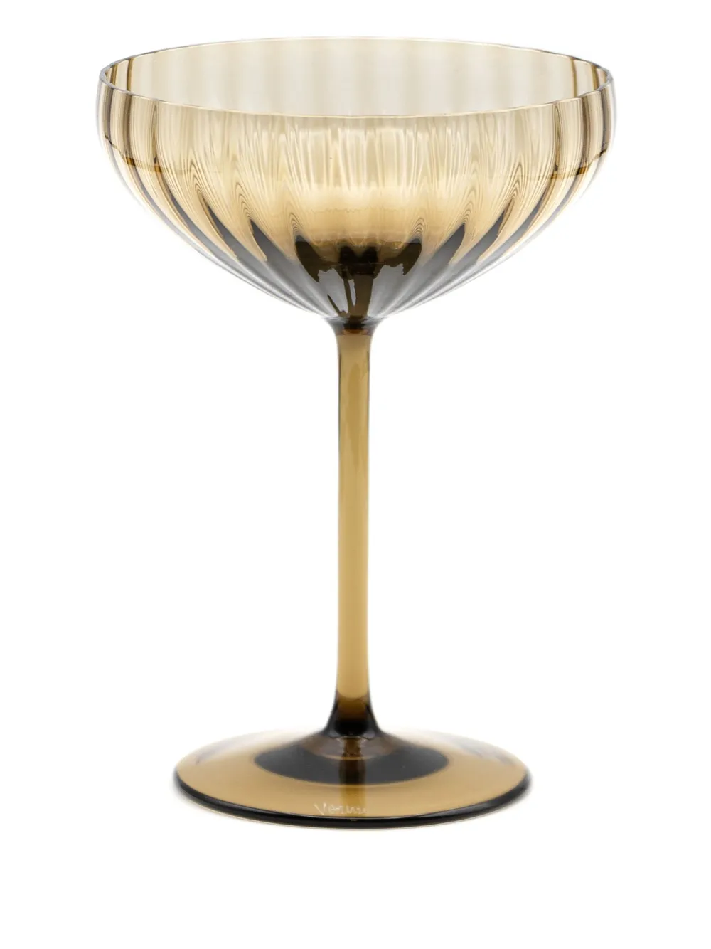  Venini Champagne Glass (set Of Two) - Brown 