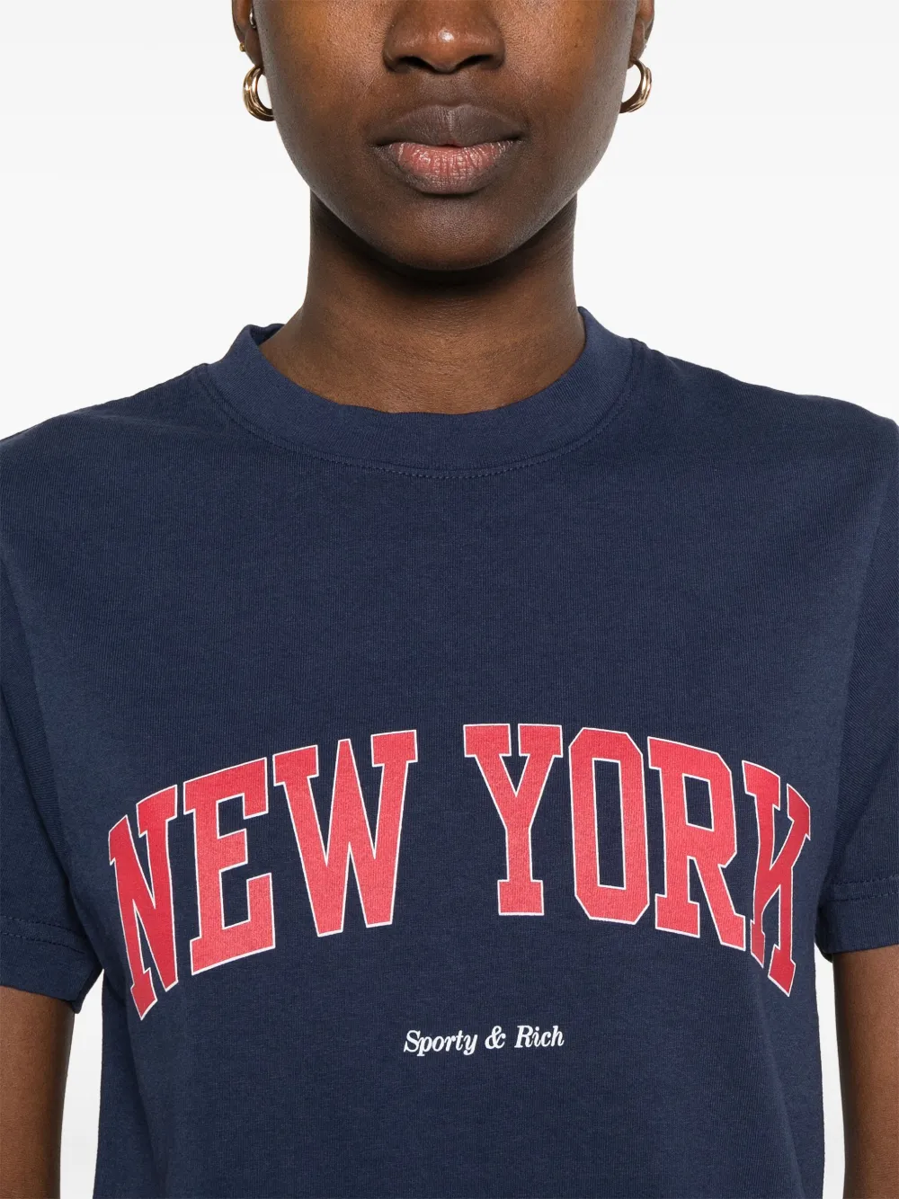 Sporty & Rich New York Ivy T-shirt Blauw