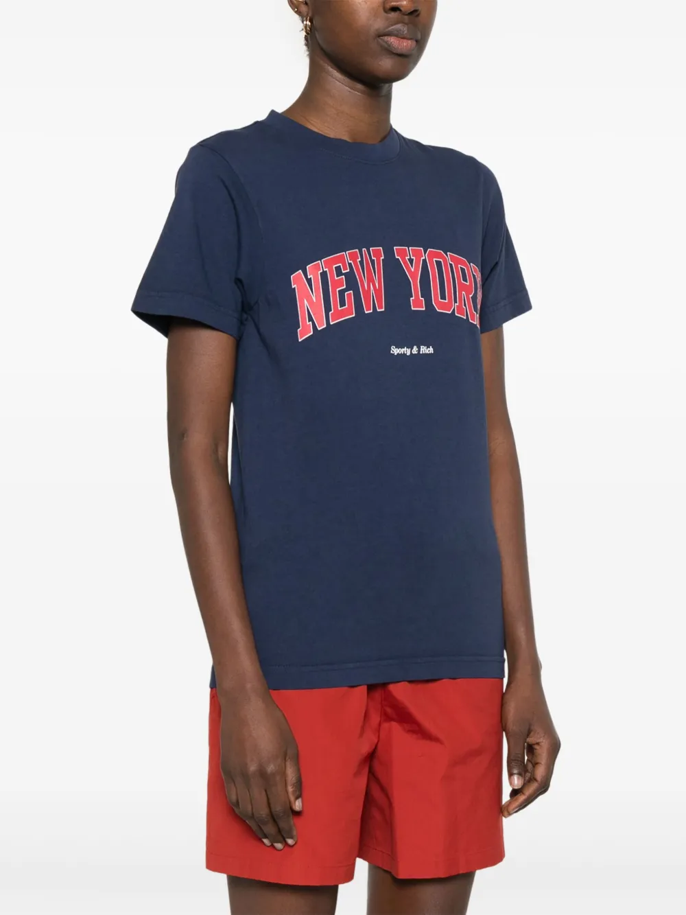 Sporty & Rich New York Ivy T-shirt Blauw