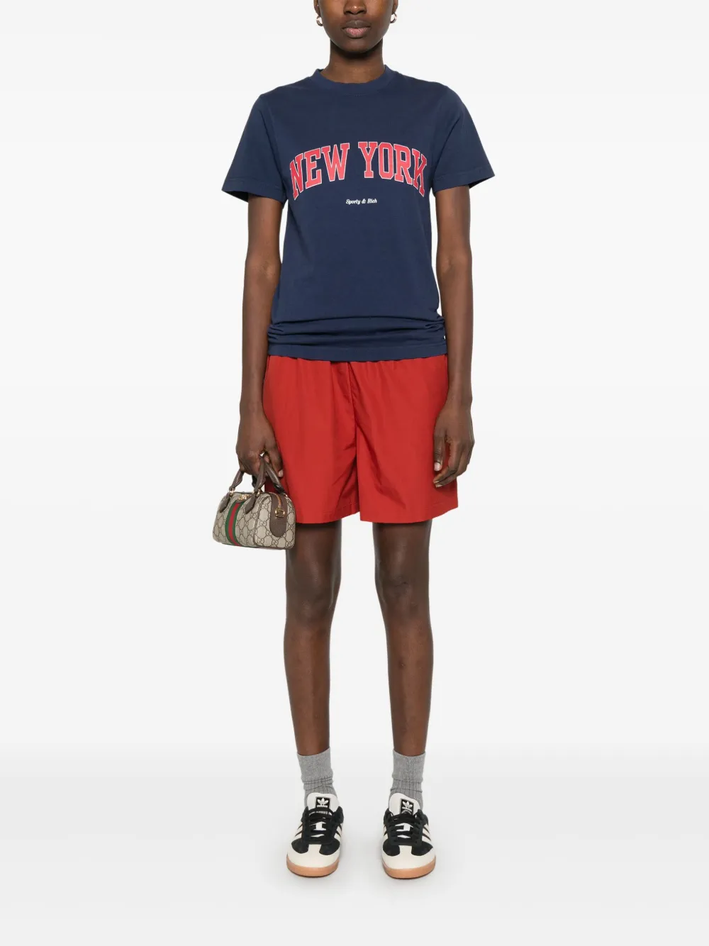 Sporty & Rich New York Ivy T-shirt Blauw