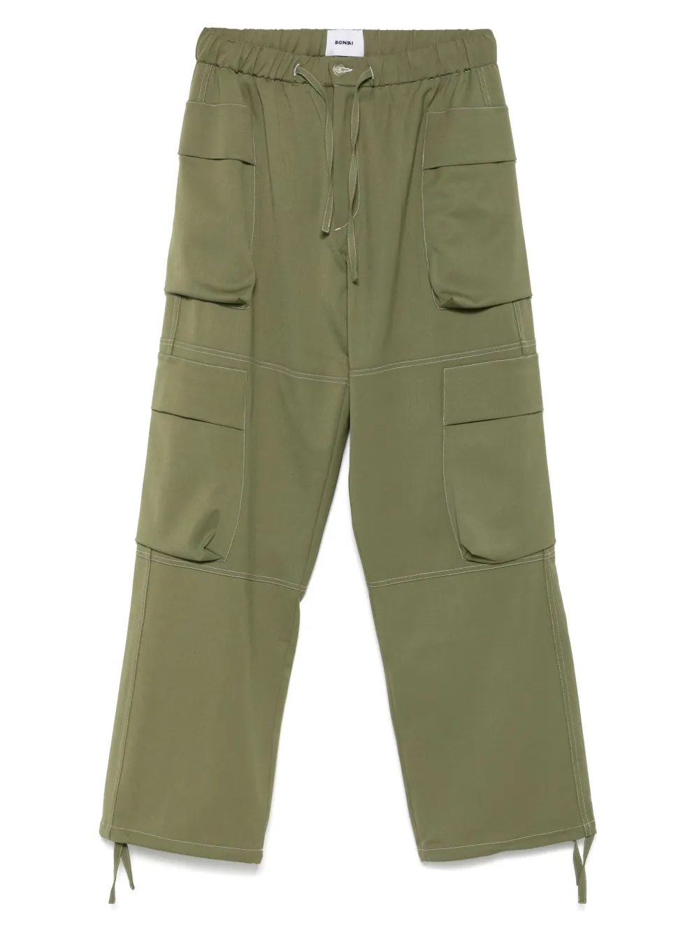 Bonsai drawstring cargo pants | Green | Image 1