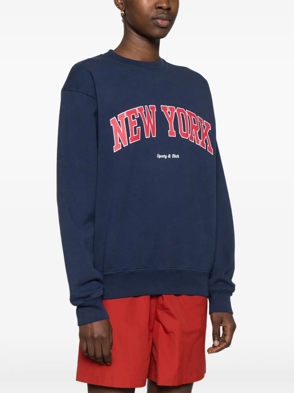Sporty & Rich New York Ivy sweater Blauw