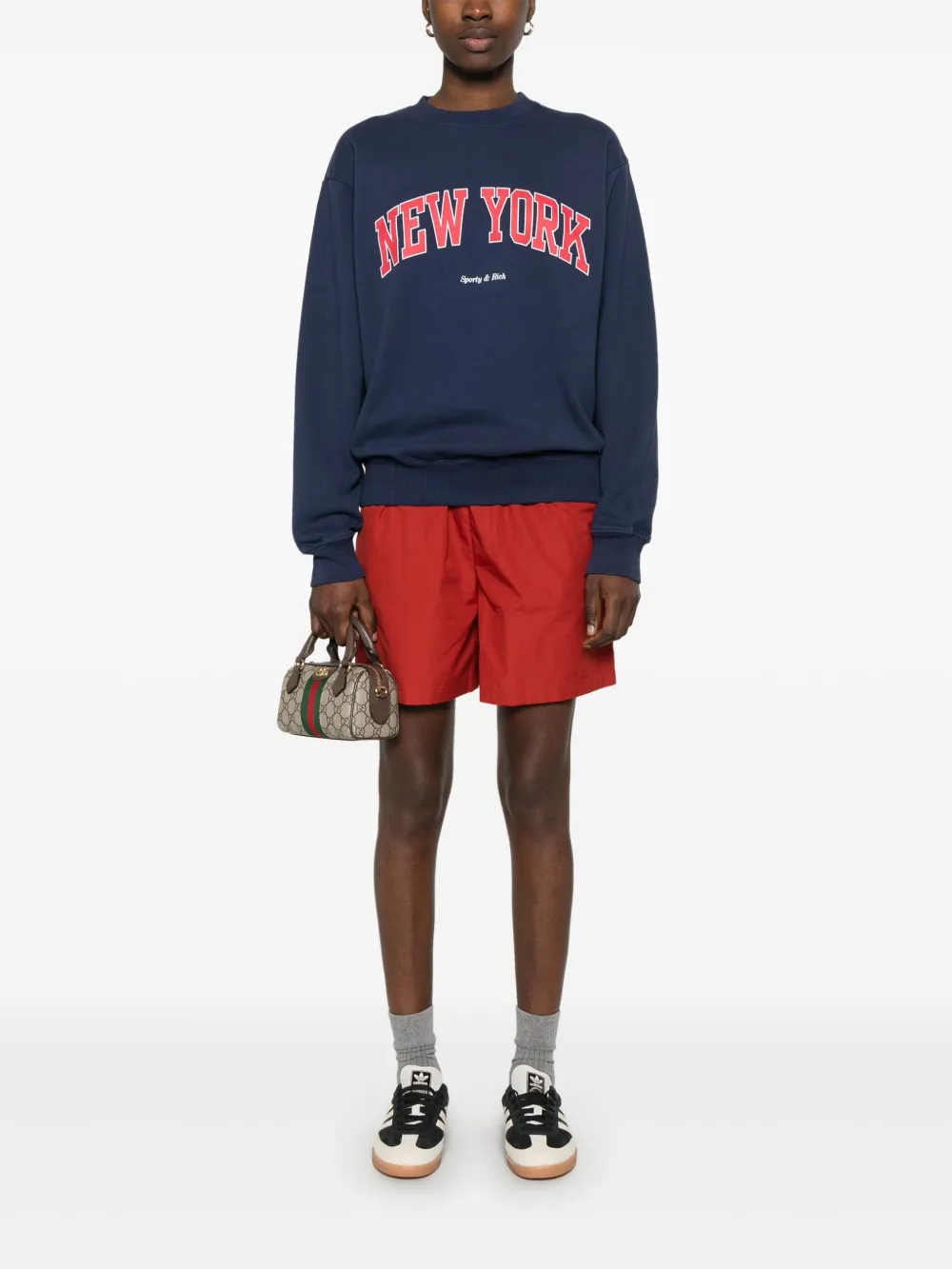 Sporty & Rich New York Ivy sweater Blauw