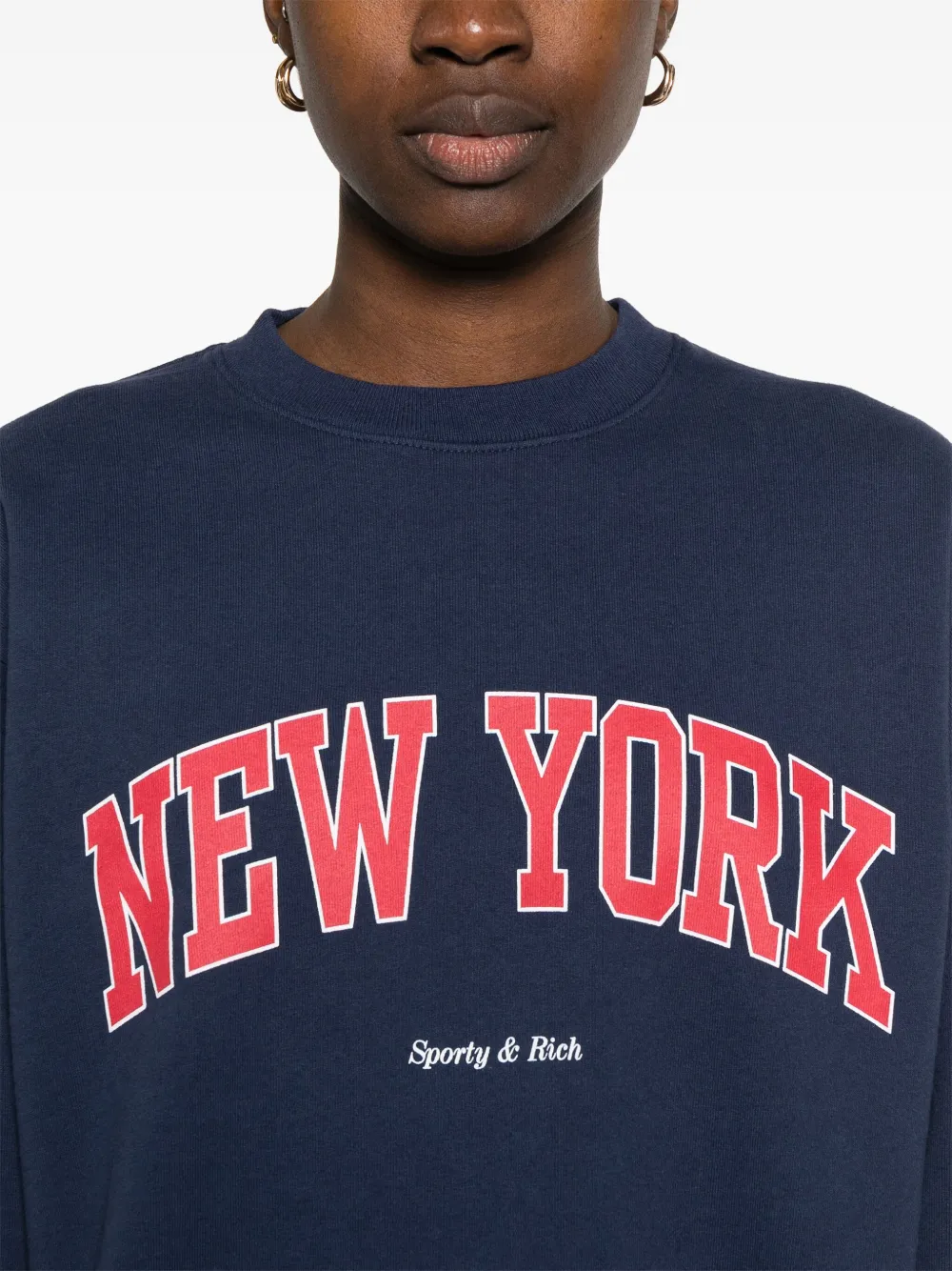 Sporty & Rich New York Ivy sweater Blauw