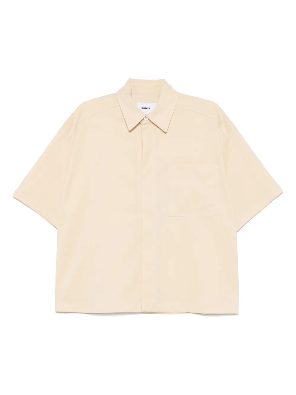 Bonsai logo-embroidered shirt | Yellow | Image 1