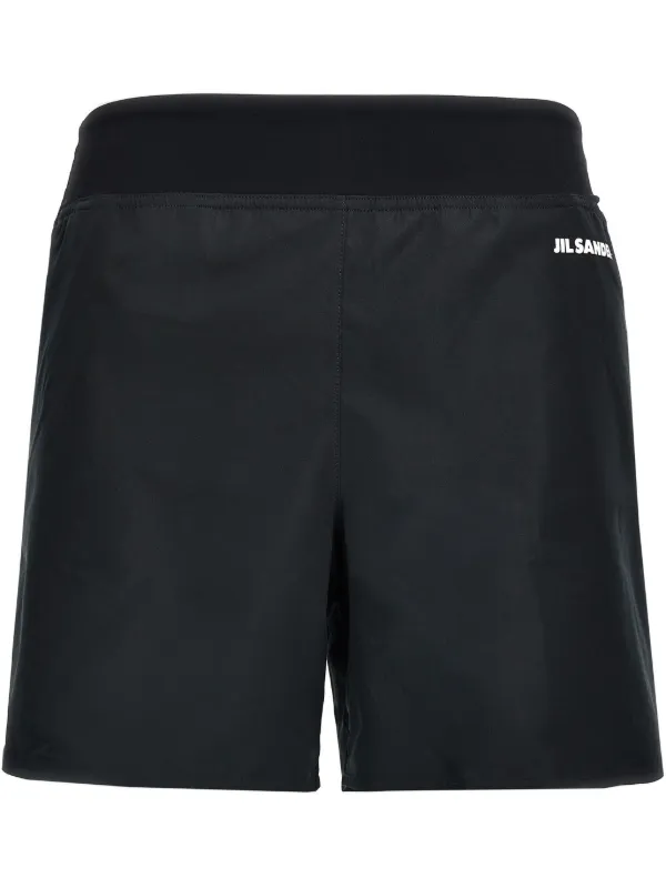 JIL SANDER+ ロゴ ショートパンツ | ブラック | FARFETCH JP