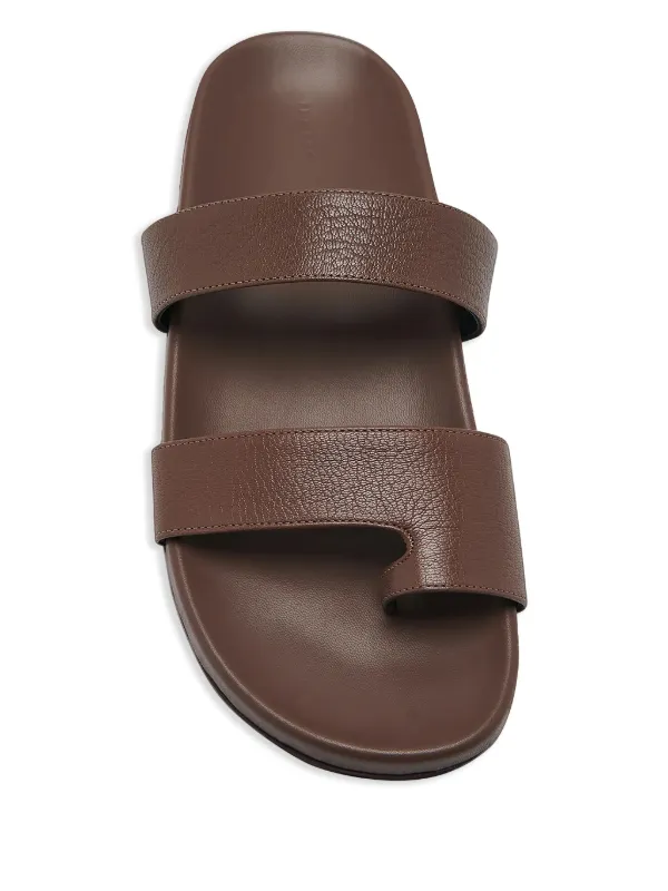【関税込み】the row Hugh' slides Hugh Slide Green in Suede – The Row