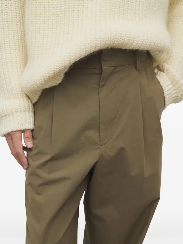 The Row Silas ワイドパンツ | グリーン | FARFETCH JP