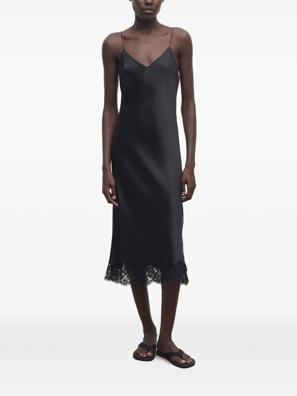 The Row Kolara midi-jurk - Zwart