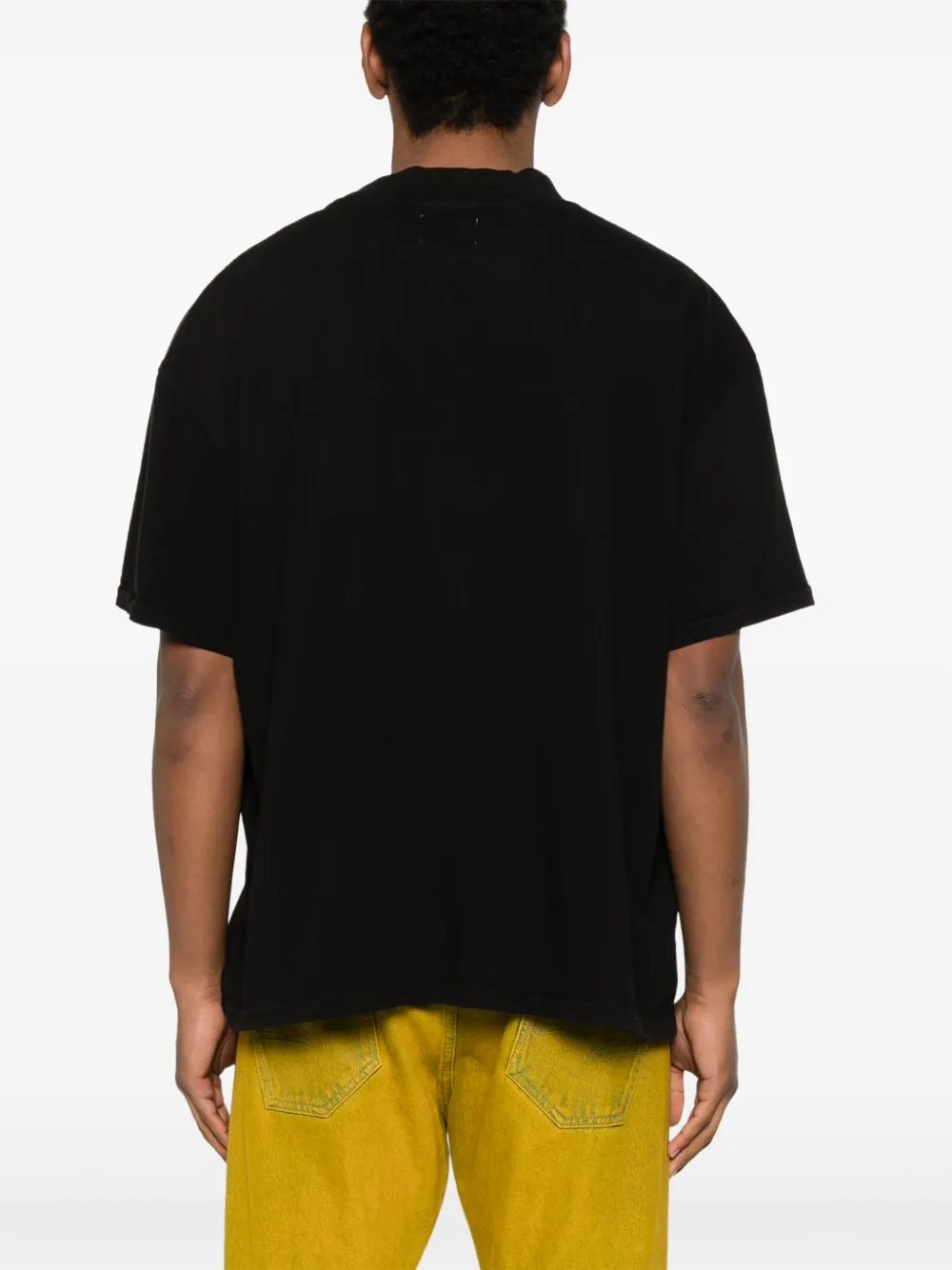 RHUDE T-shirt met geborduurd logo Zwart