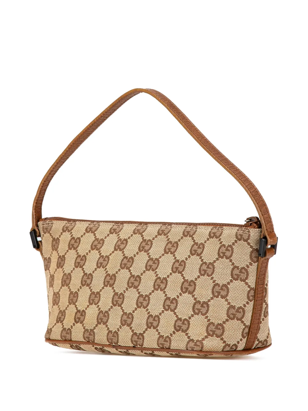 Gucci Pre-Owned 2000-2015 GG Canvas Boat shoulder bag - BROWN