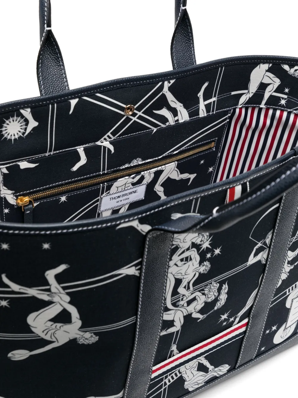 Thom Browne Medium Tool shopper Blauw