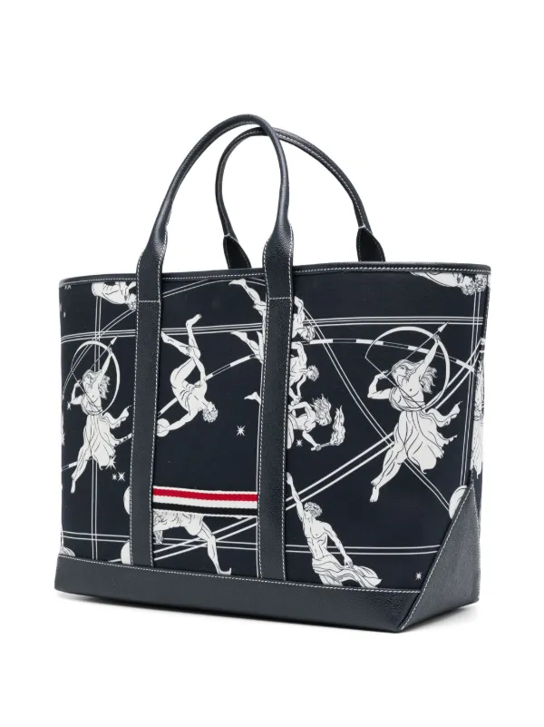 【関税込み】thom browne Medium Tool Tote' shopping bag Thom Browne Medium Tool Tote Bag | Blue | FARFETCH