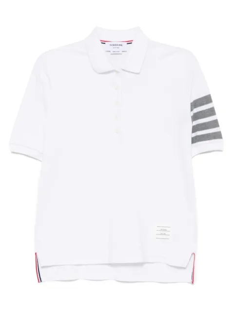 Thom Browne classic pique 4 bar short-sleeved polo top
