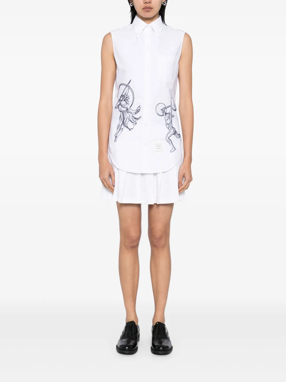 Thom Browne Blouse met borduurwerk - Wit
