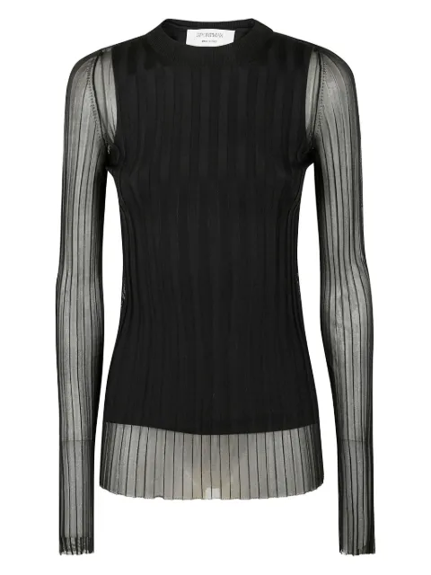 Sportmax توب بكسرات وأكمام طويلة