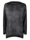 Avant Toi drop-shoulder knit sweater - Black