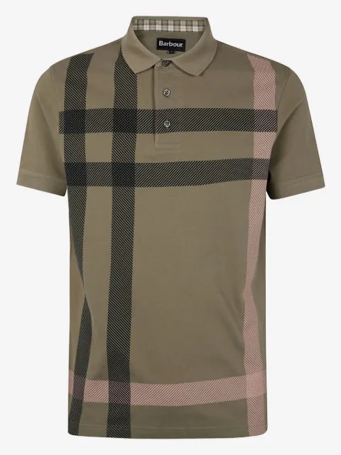 Barbour checked polo shirt 