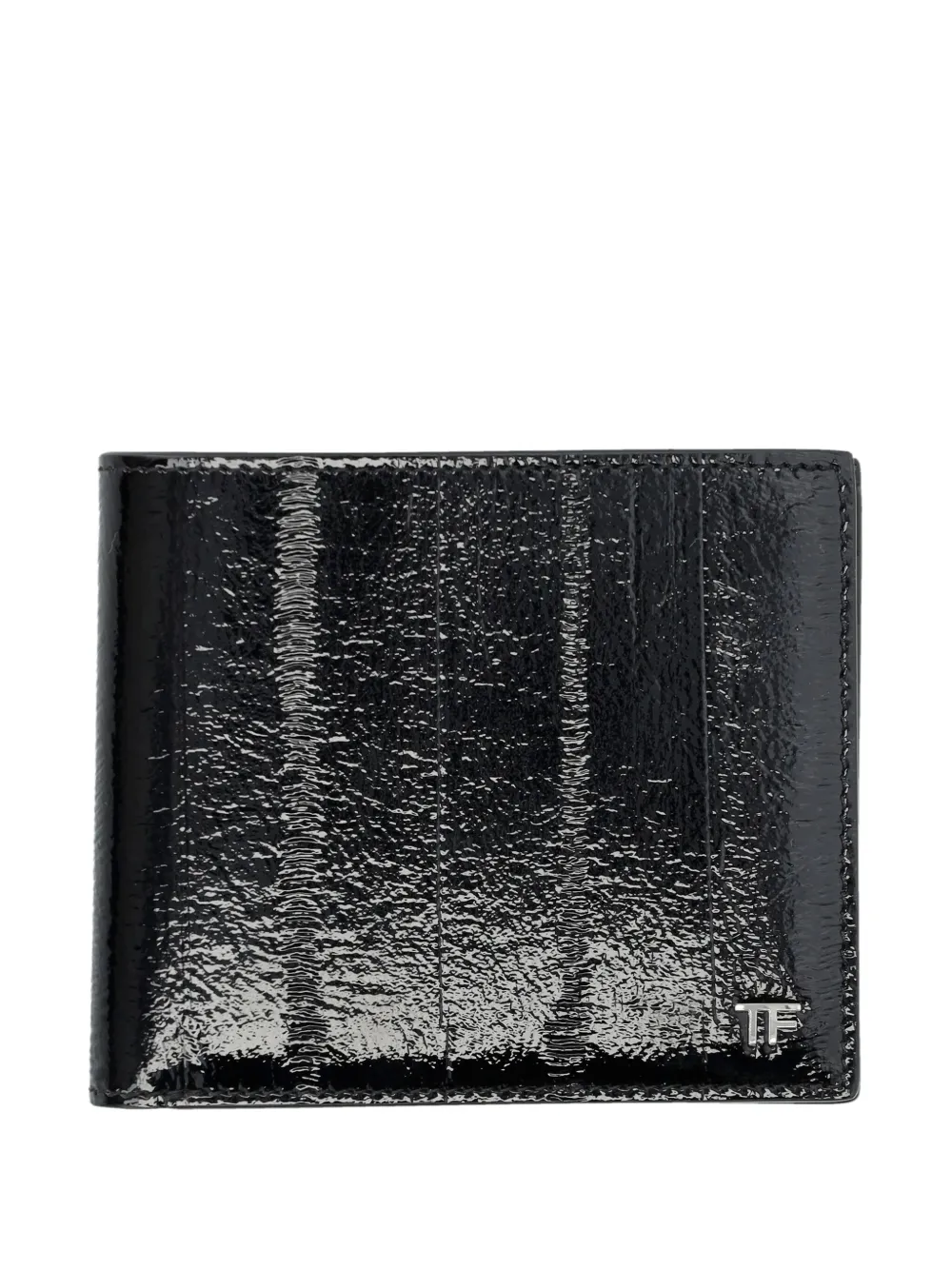 Tom Ford Printed Eel Classic Bifold Wallet In Black