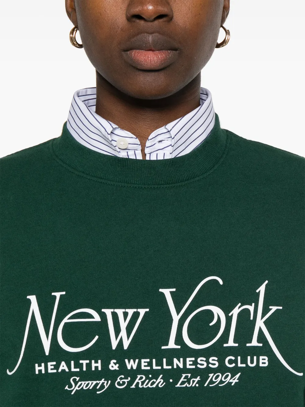 Sporty & Rich NY 94 sweater Groen