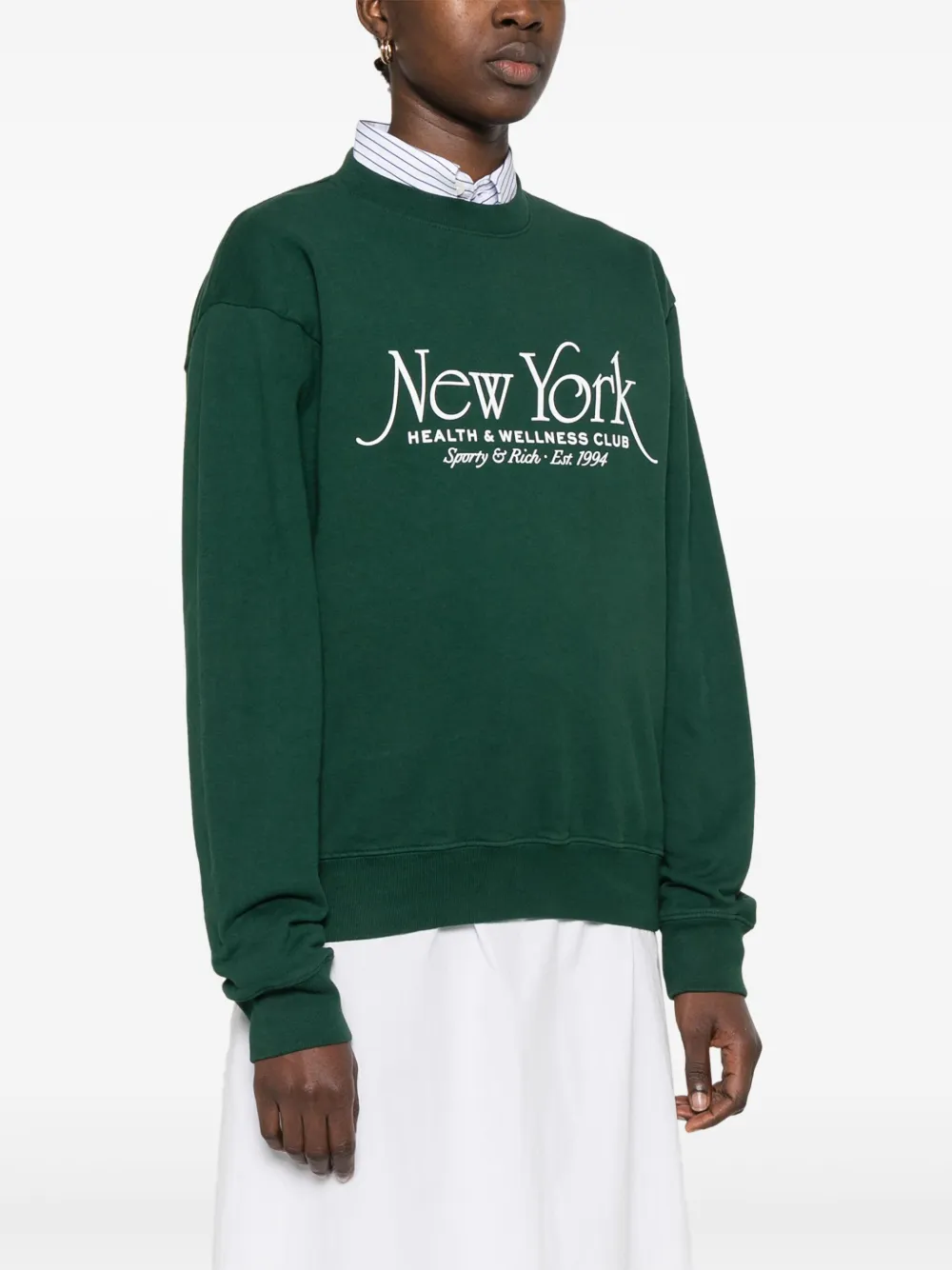 Sporty & Rich NY 94 sweater Groen