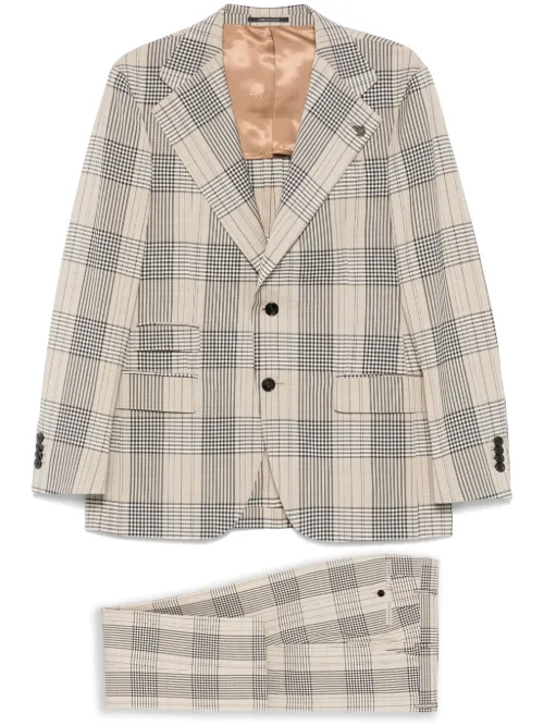 Pantalon de tailleur à motif pied-de-poule - Gabriele Pasini - Modalova