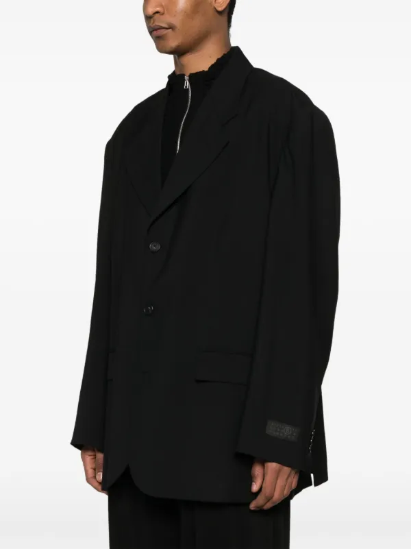 MM6 Maison Margiela Wool Blazer | Black | FARFETCH