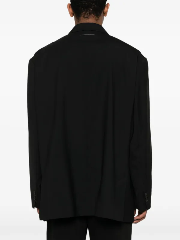 MM6 Maison Margiela ウール ジャケット | ブラック | FARFETCH JP