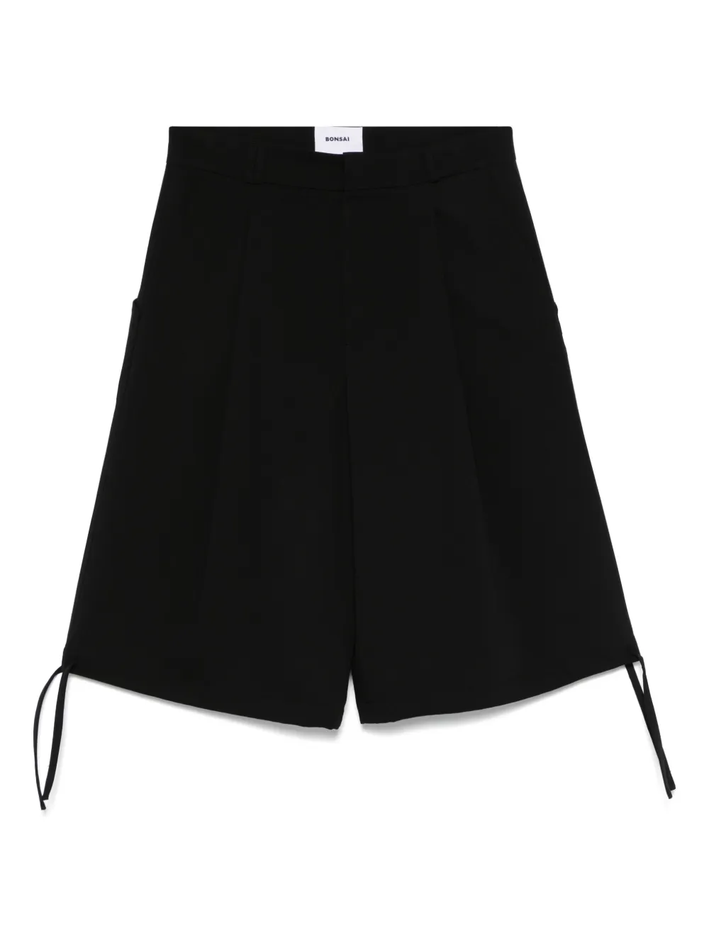 drawstring-hem shorts