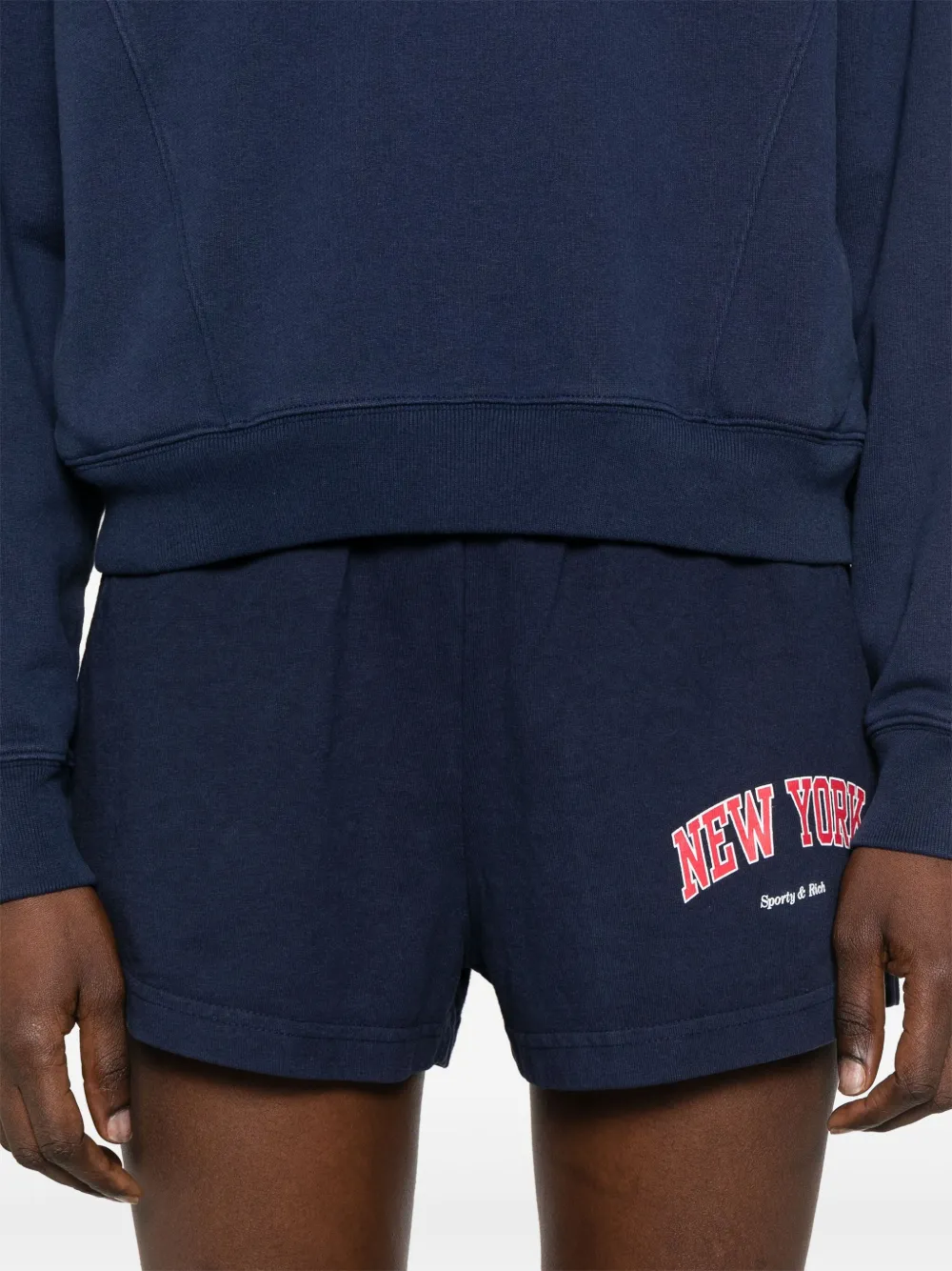 Sporty & Rich Shorts met print Blauw