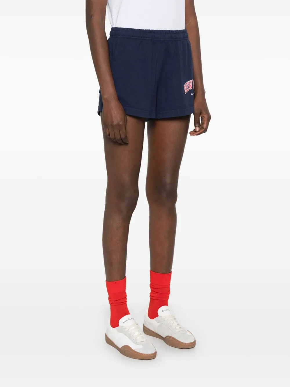 Sporty & Rich Shorts met print Blauw
