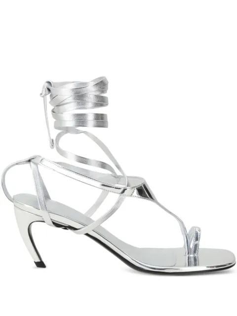 The Attico 65mm customizable sculptural-heel sandals