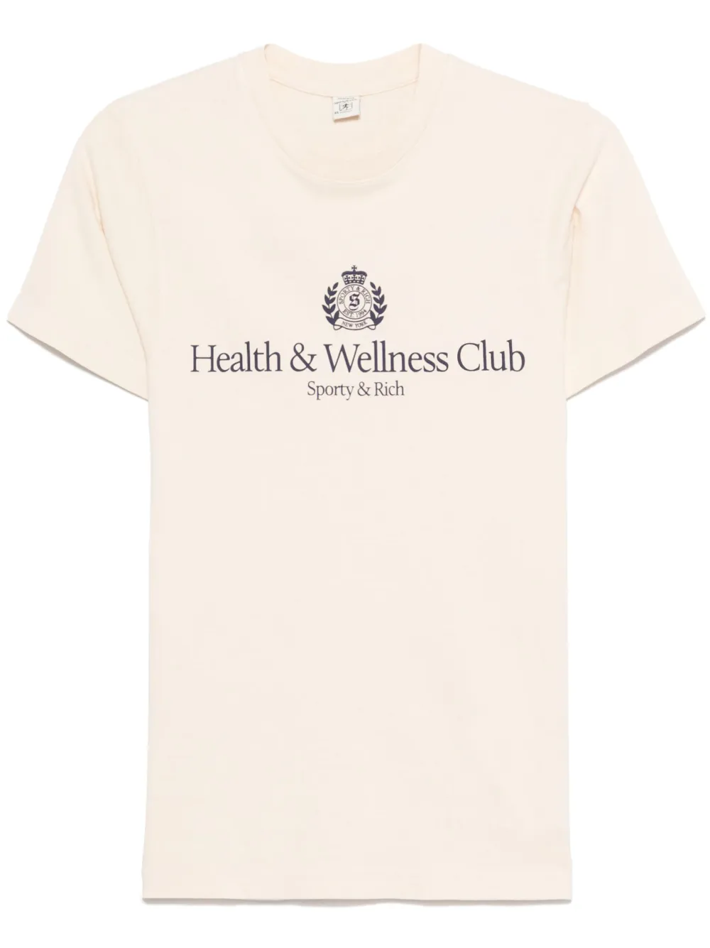 Sporty & Rich H&W Crest T-shirt Beige
