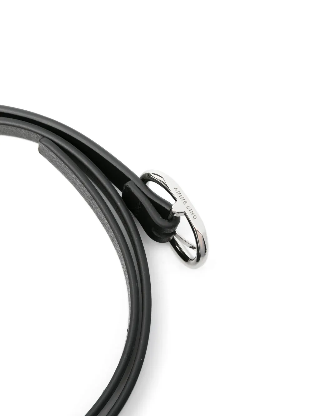 aninebing ANINE BING Signature Link mini-riem - Zwart