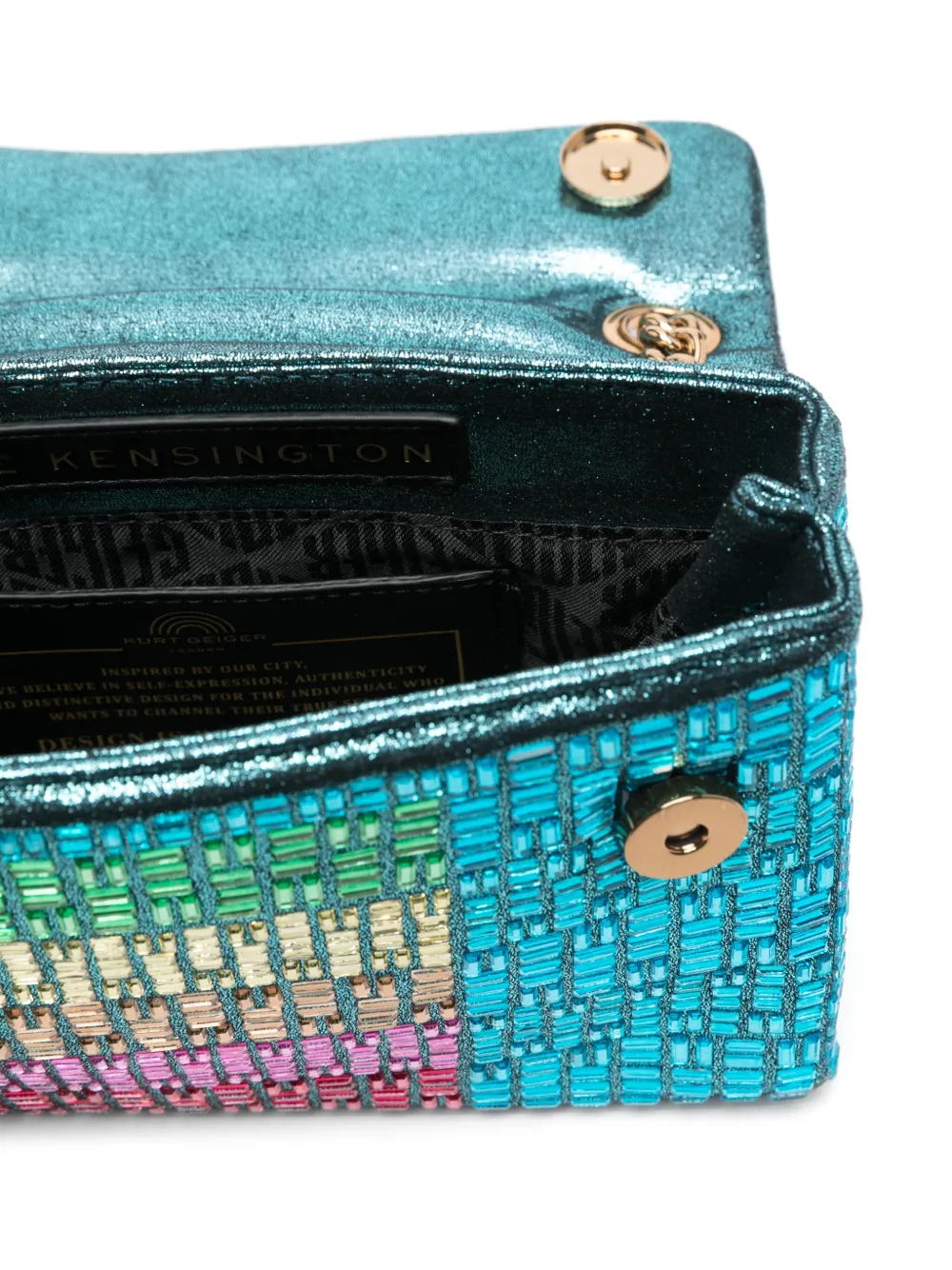 KURT GEIGER MINI KENSINGTON CRYSTAL SHOULDER BAG
