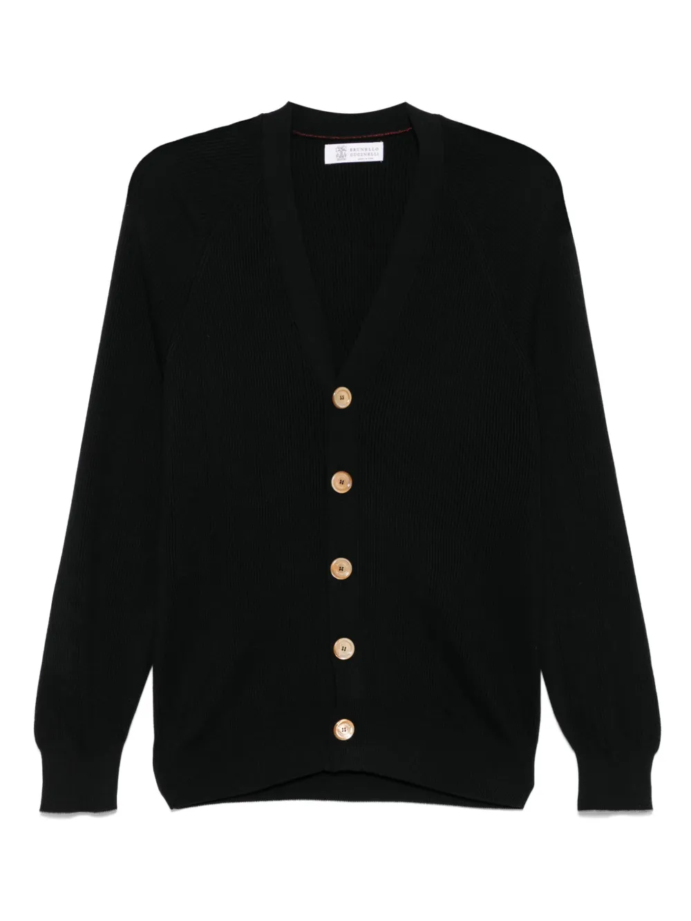 Brunello Cucinelli ribbed cardigan | Black | Image 1