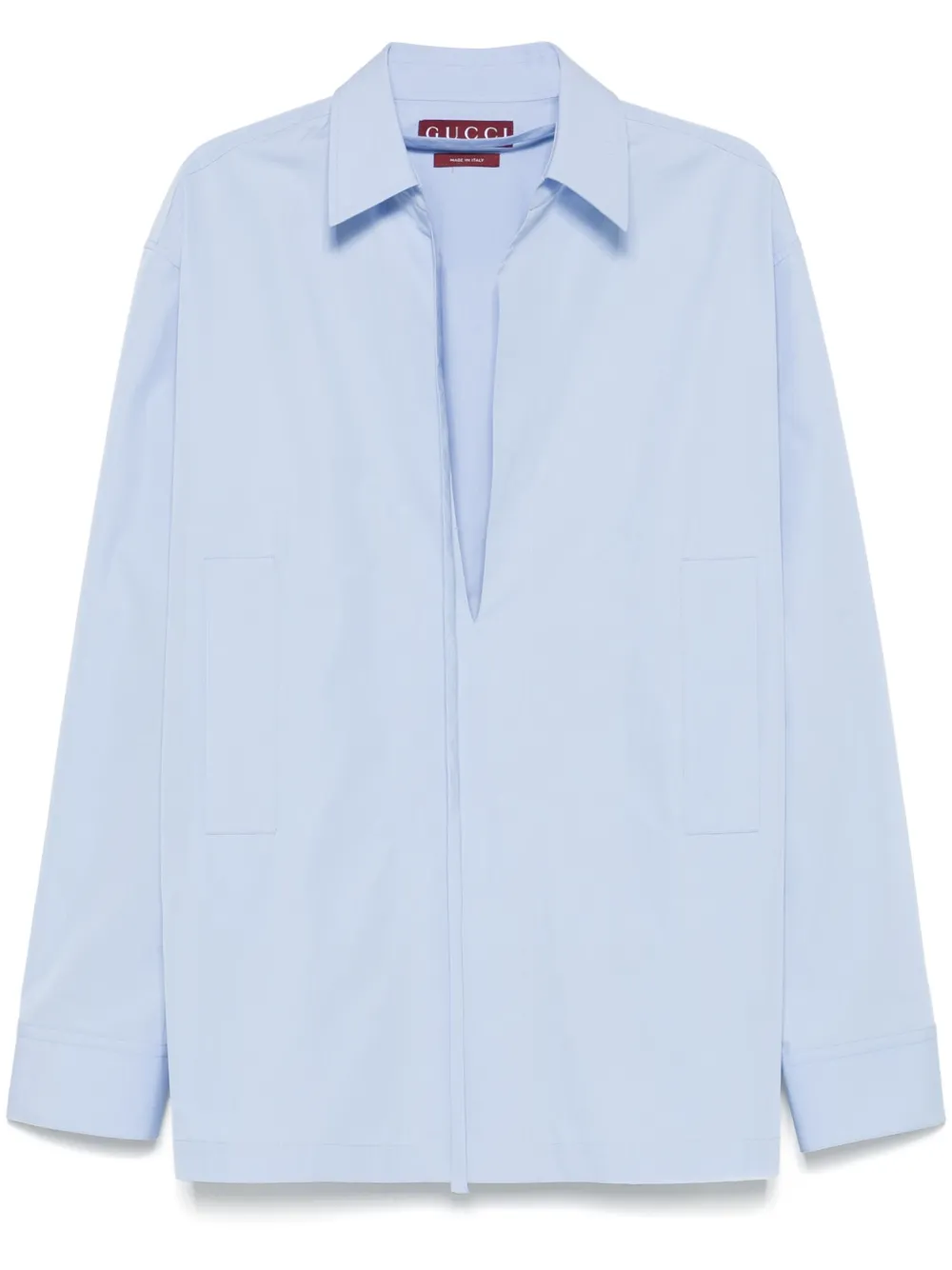 Gucci camisa con logo en relieve | azul | Image 1
