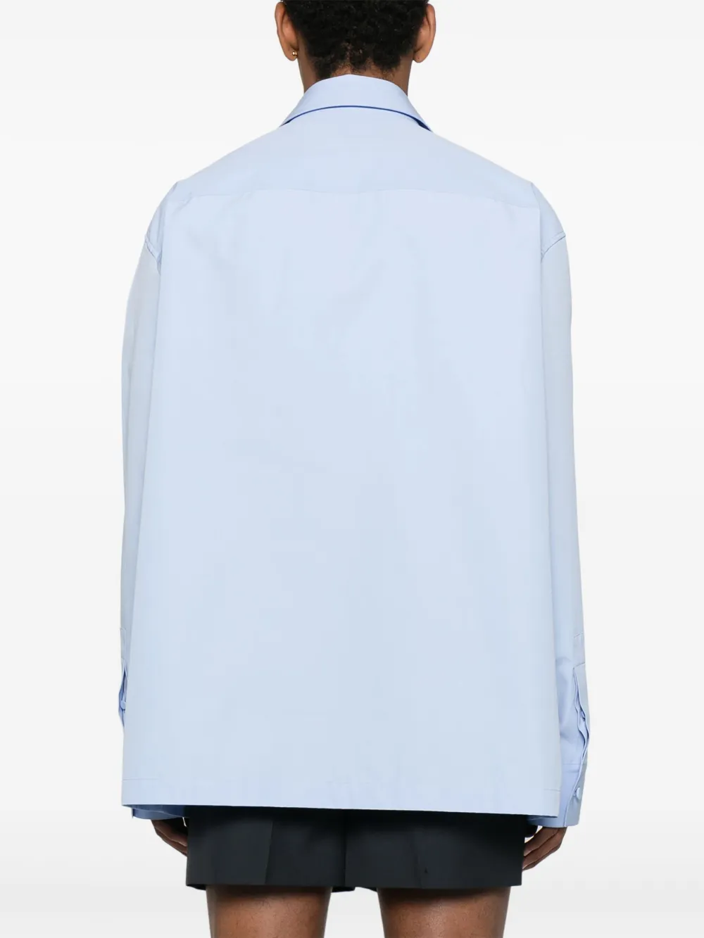 Gucci T-shirt met logo-reliëf Blauw