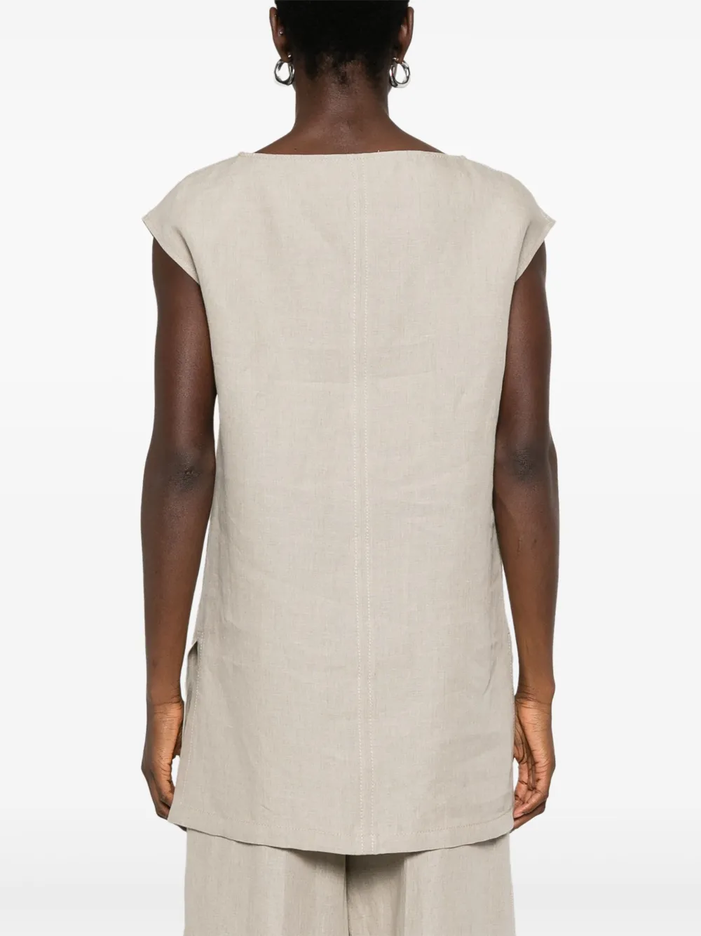 Max Mara Maxmara Colimbo Top Beige In Neutrals