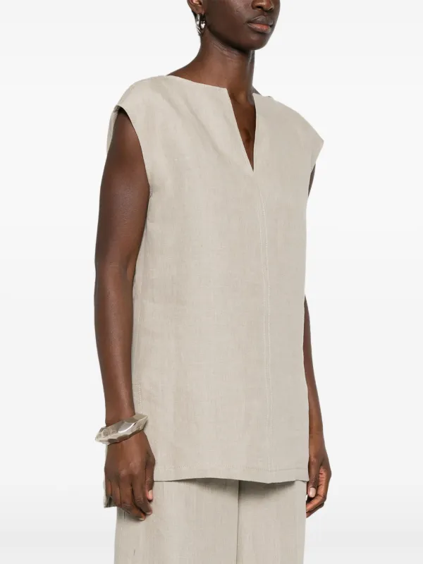【Max Mara】コリンボ リネン トップ Max Mara Colimbo トップ | ニュートラル | FARFETCH JP