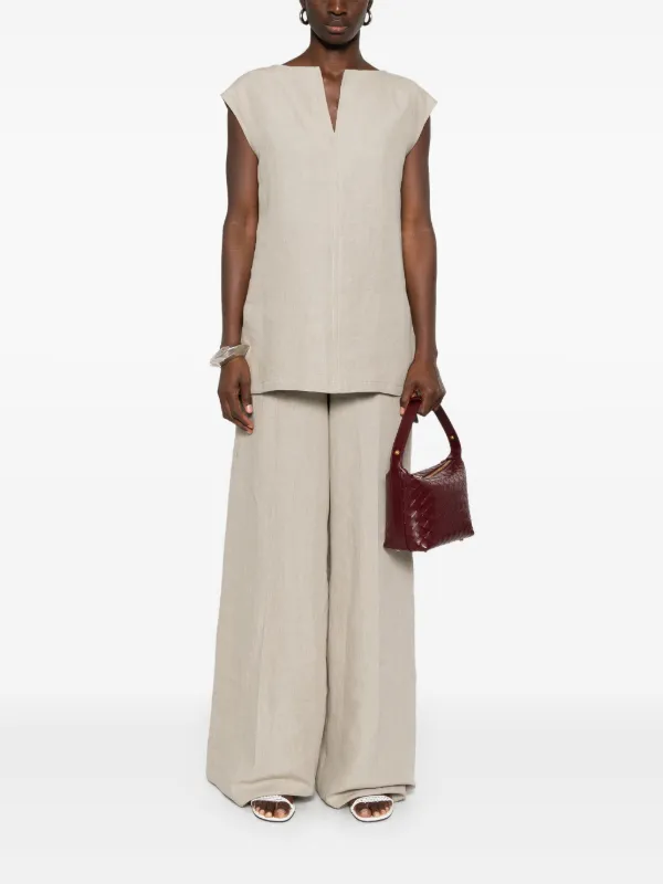 【Max Mara】コリンボ リネン トップ Max Mara Colimbo トップ | ニュートラル | FARFETCH JP