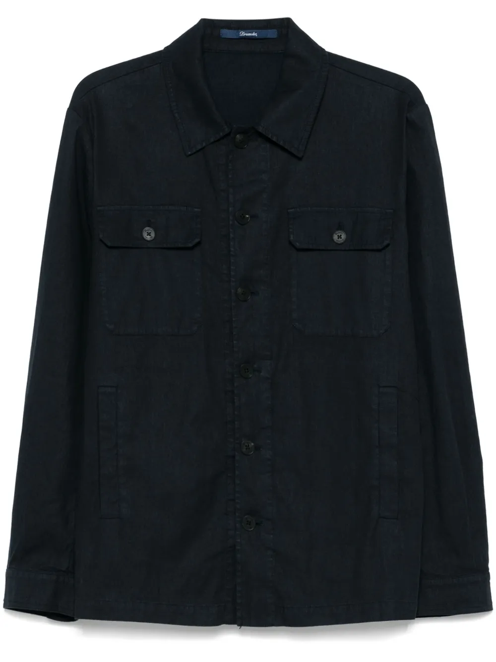 interlock-twill shirt jacket