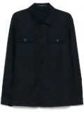 Drumohr interlock-twill shirt jacket - Blue