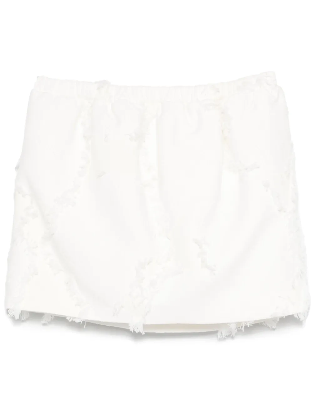Gucci Mini-rok met bloemenjacquard Wit