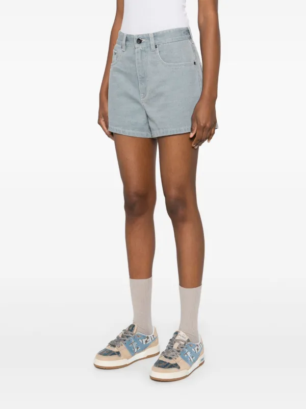 ショートパンツ FENDI Women Shorts  Burmudas FR6494 AUQM 1 BLUE FENDI Baguette Denim Cargo Shorts | Blue | FARFETCH JO