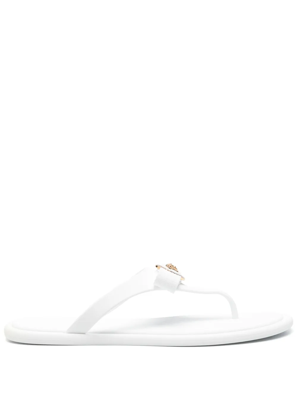 Versace Gianni Ribbon sandals White