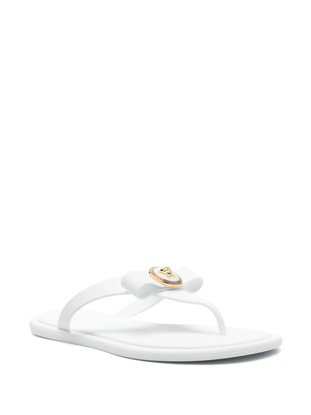 Versace Gianni Ribbon sandals White